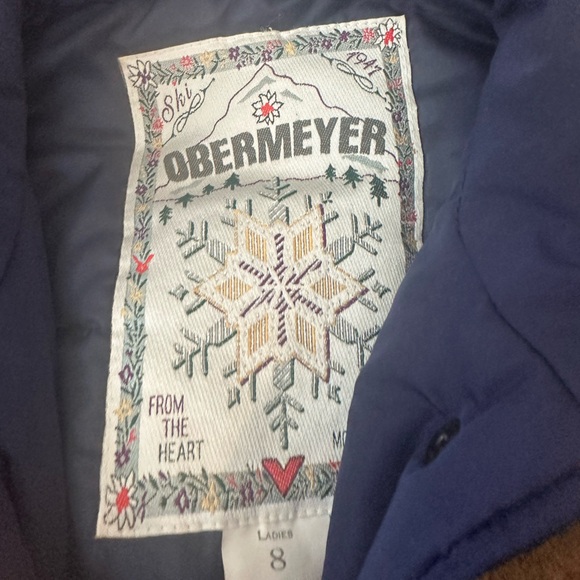 VTG OBERMEYER Multicolor Ski Jacket Sz 8 Women - Picture 2 of 3
